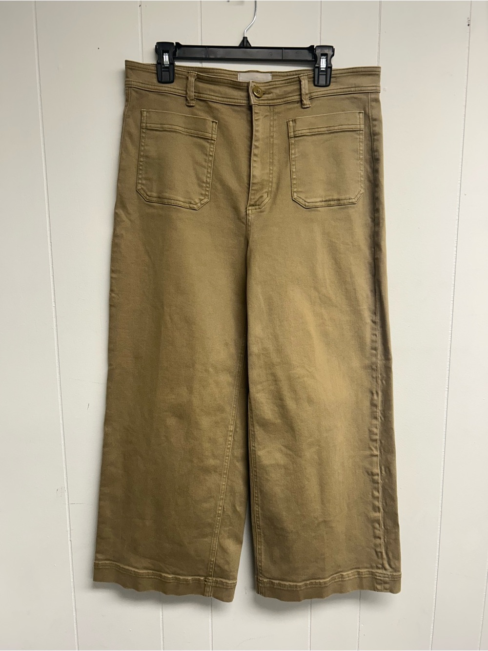Everlane Olive-Tone Wide Leg Pants